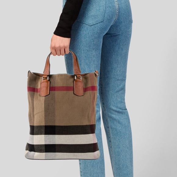 Auth Burberry Exploded Check Tote - Picture 2 of 5